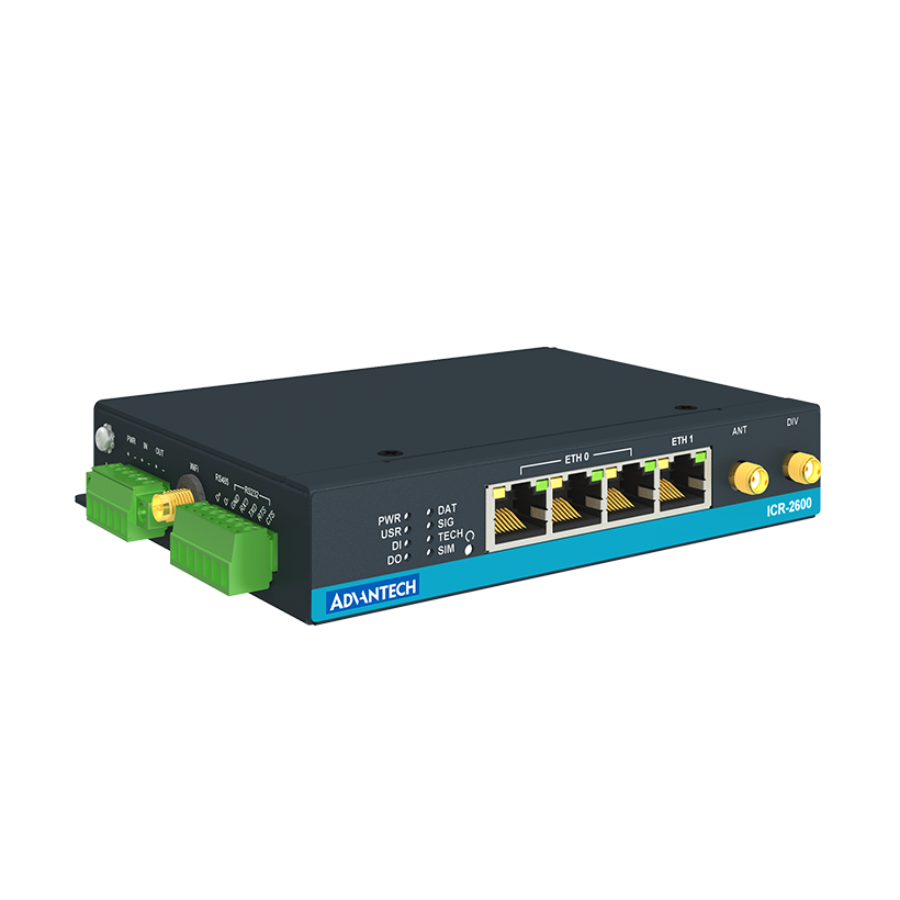 ICR-2600, EMEA, 4x Ethernet , 1x RS232, 1x RS485, Wi-Fi, Metal, Without Accessories